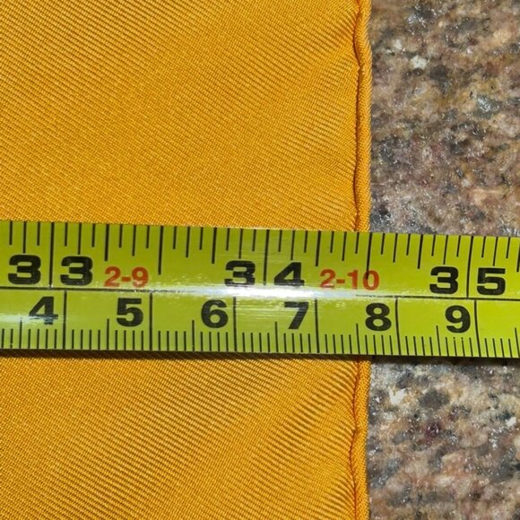 Hermes Silk "Marche Flottant Du Lac Inle II" Scarf Tangerine Color w Blue - Picture 16 of 16